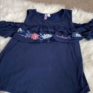 Of the shoulder shirt